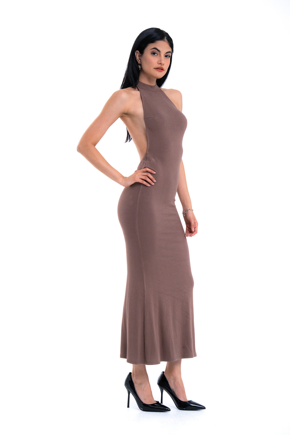 Barely There Halter Maxi Dress