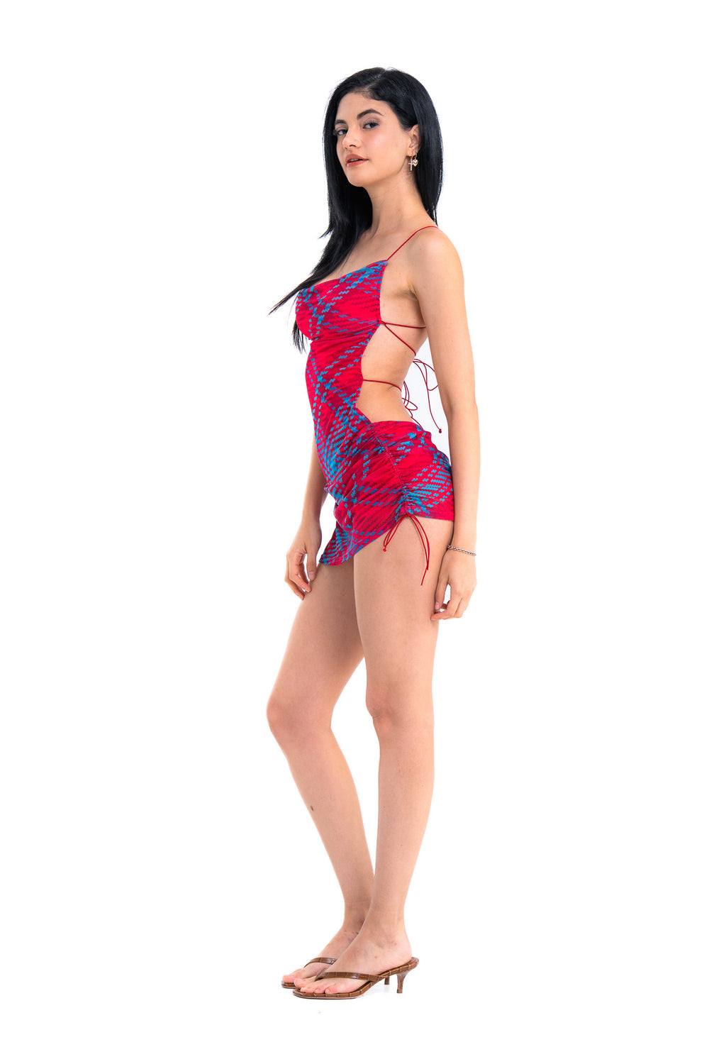 Electric Heat Cutout Mini Dress